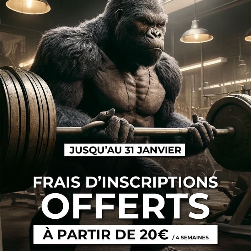 Frais d'inscription offerts